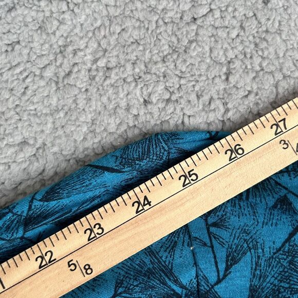 Vintage REI Mens L Quarter Zip Long Sleeve Pullover Shirt Blue Print Outdoor - Picture 13 of 15